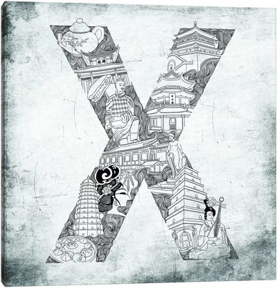 Xi'an Canvas Art Print - Letter X