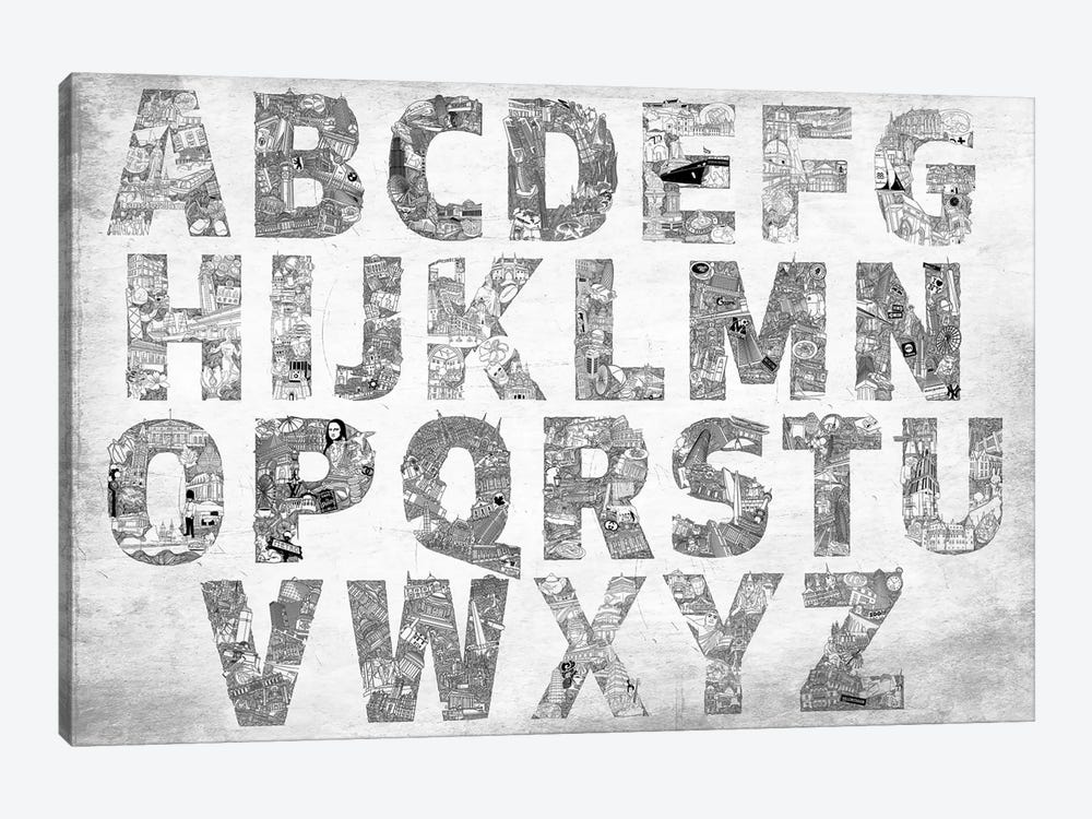 City Alphabet by 5by5collective 1-piece Art Print