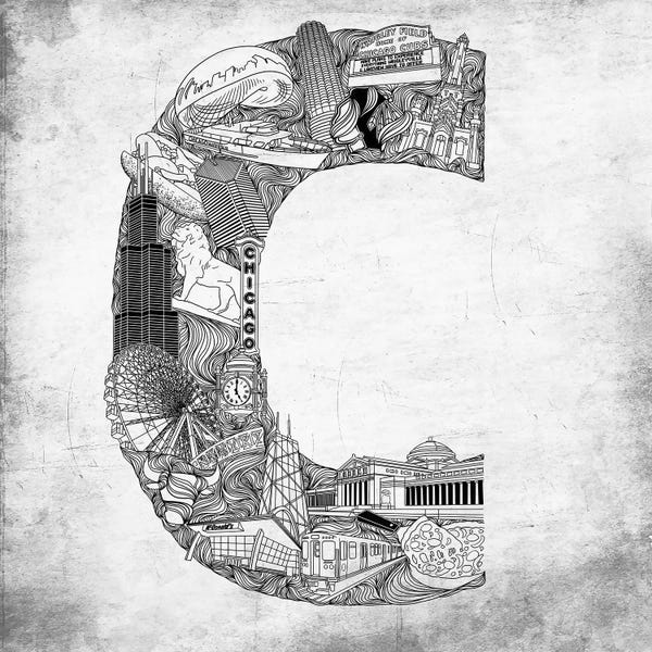 Kids Educational Art: Chicago by 5by5collective