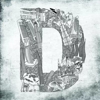 Dubai by 5by5collective canvas print