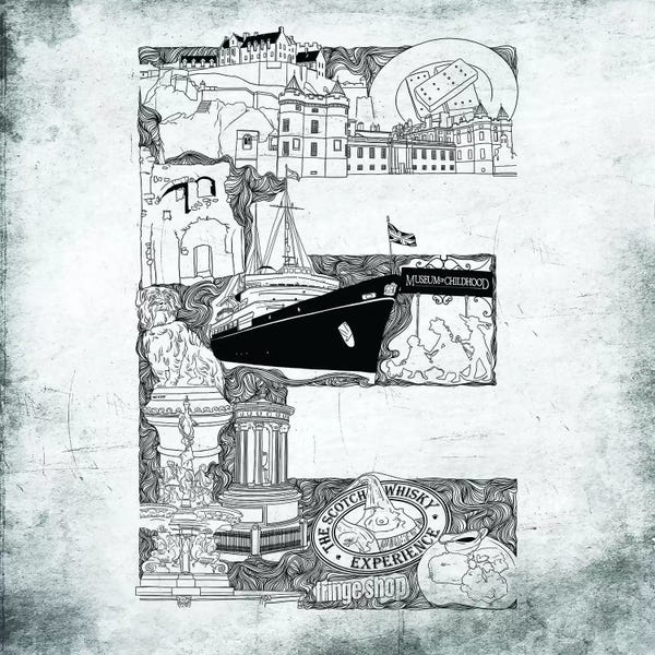 The Letter E: Edinburgh by 5by5collective