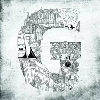 Geneva by 5by5collective framed wall art