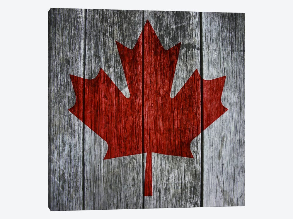Canadian Flag Red Maple Leaf by Unknown Artist 1-piece Art Print