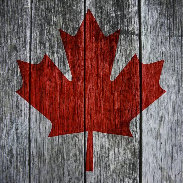 Canada: Canadian Flag Red Maple Leaf by Unknown Artist