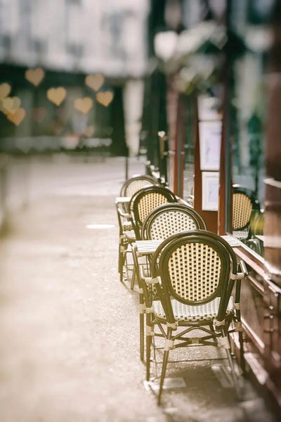Cafes: Cafe Chairs on Quiet Village Street by Carina Okula