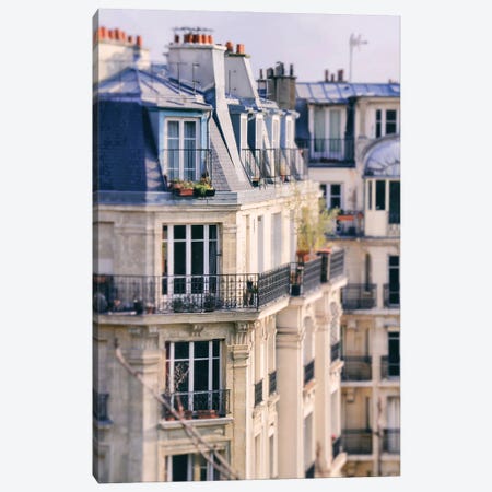 The Paris Apartment View Canvas Print #CAO212} by Carina Okula Canvas Art