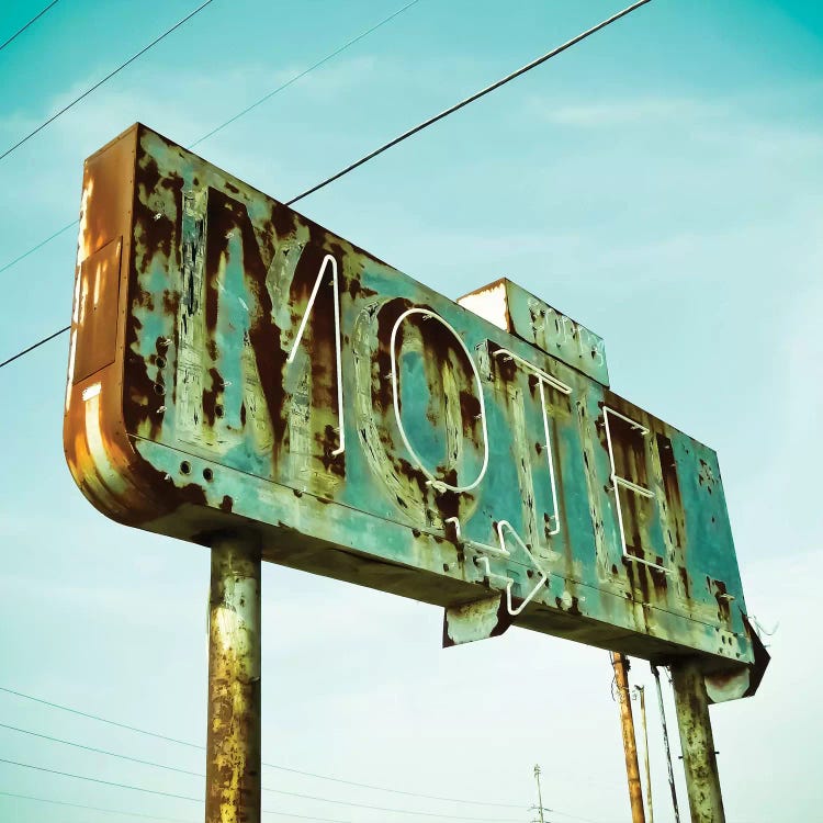 Vintage Motel I by Recapturist wall art