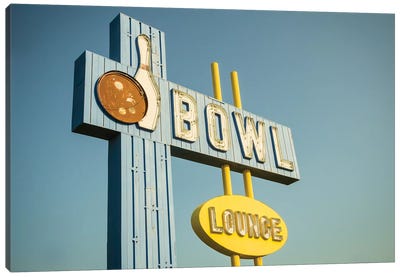 Vintage Bowl IV Canvas Art Print - Bowling