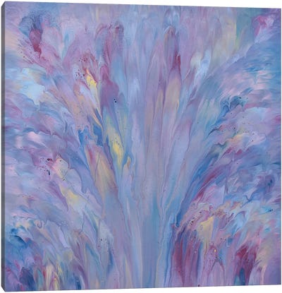 Morning Glory Canvas Art Print - Purple Abstract Art
