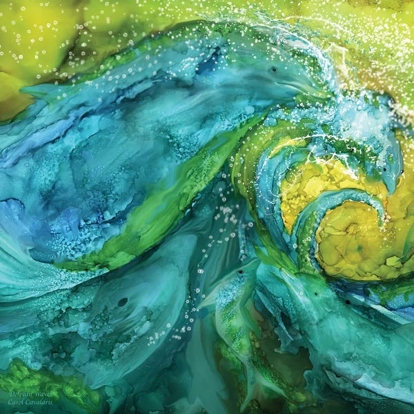 Dolphins: Dolphin Waves by Carol Cavalaris