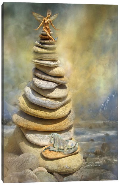 Dreaming Stones Canvas Art Print - Carol Cavalaris