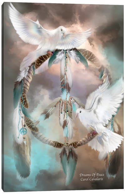 Dreams Of Peace Canvas Art Print - Dove & Pigeon Art
