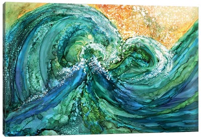 Heart Of The Ocean Canvas Art Print - Carol Cavalaris
