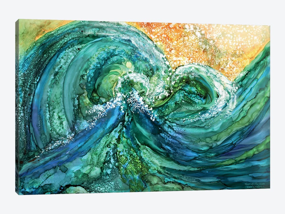 Heart Of The Ocean by Carol Cavalaris 1-piece Canvas Wall Art