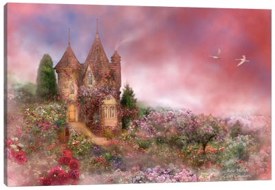 Rose Manor Canvas Art Print - Carol Cavalaris