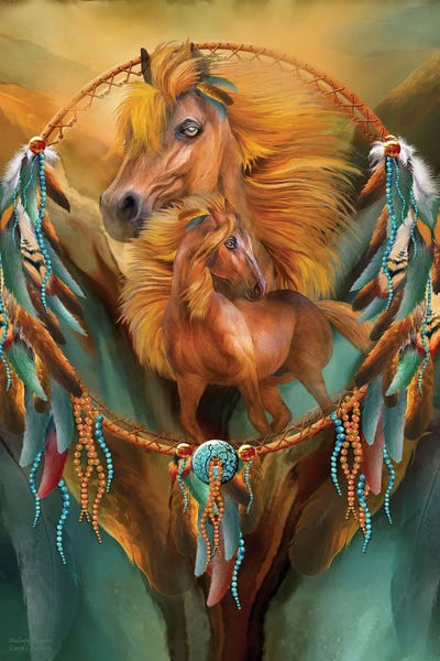 Stallion Dreams by Carol Cavalaris framed canvas print