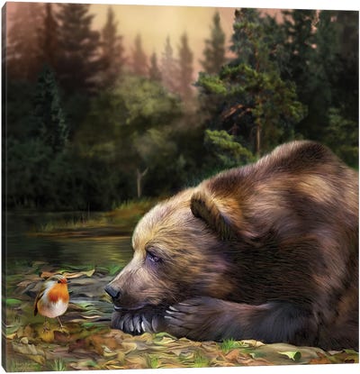 Bear's Eye View Canvas Art Print - Gentle Giants