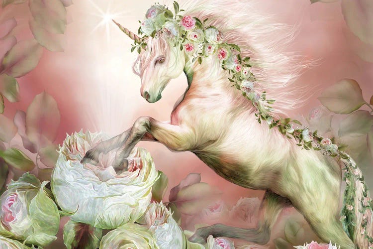 Unicorn And A Rose