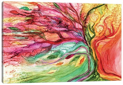 Rainbow Tree Canvas Art Print - Carol Cavalaris