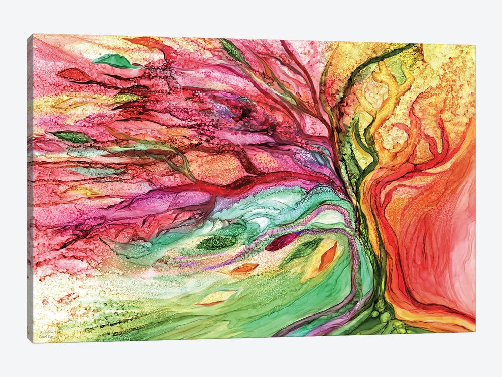 Rainbow Tree by Carol Cavalaris 1-piece Art Print