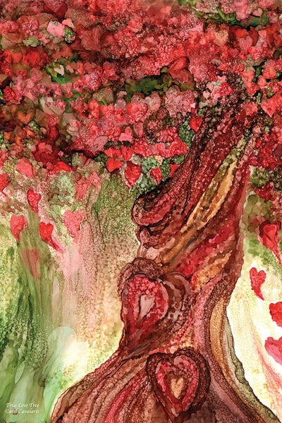 Hearts: True Love Tree by Carol Cavalaris