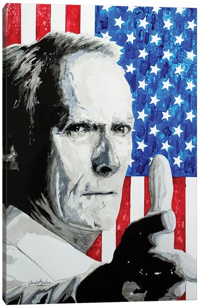 That's Me Canvas Art Print - Clint Eastwood
