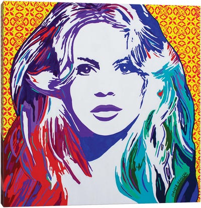 Bardot Canvas Art Print - Similar to Andy Warhol