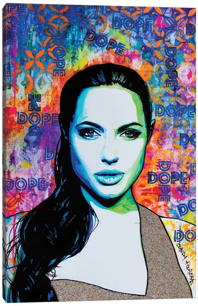 Jolie Canvas Art Print - Angelina Jolie