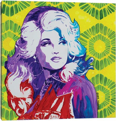 My Coat Of Many Colors Canvas Art Print - Dolly Parton