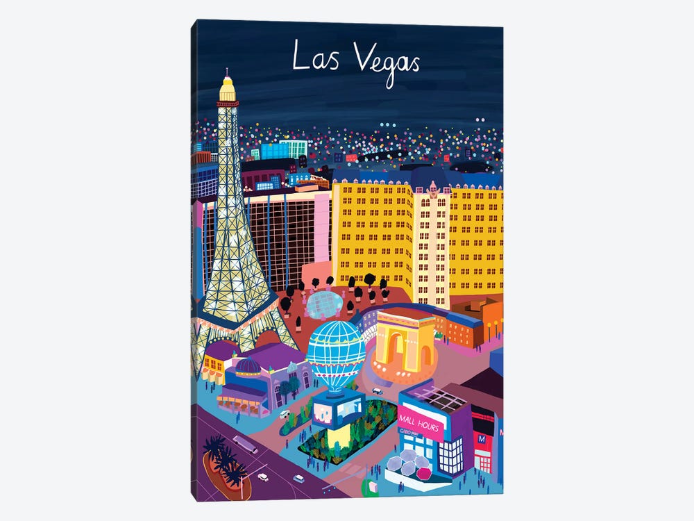 View from Above Las Vegas by Carla Daly 1-piece Canvas Art Print