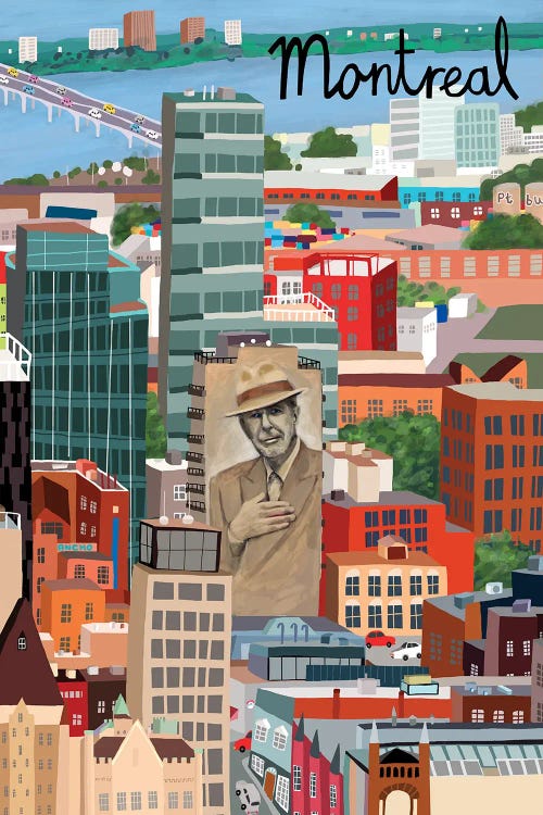 View from Above Montreal by Carla Daly wall art