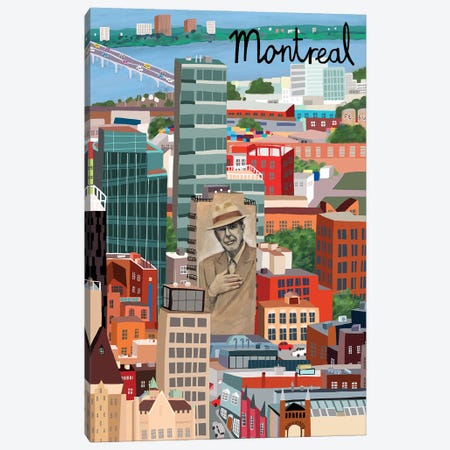 View from Above Montreal Canvas Print #CAY22} by Carla Daly Art Print