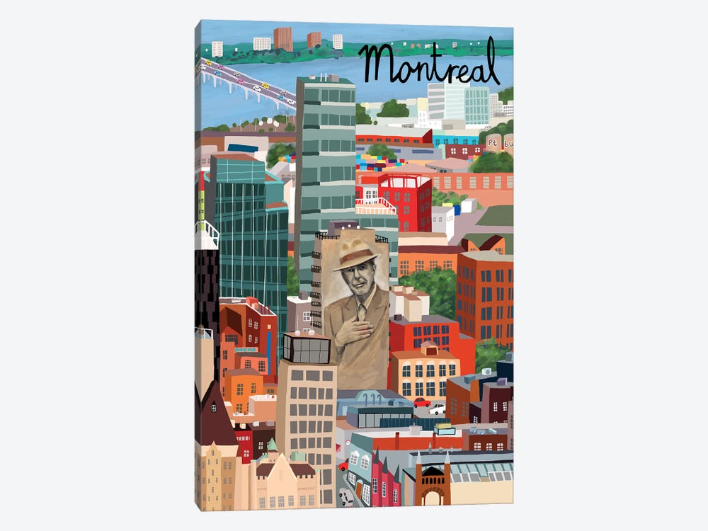 View from Above Montreal by Carla Daly 1-piece Canvas Artwork
