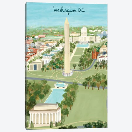 View from Above Washington DC Canvas Print #CAY26} by Carla Daly Canvas Art