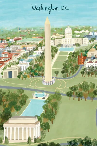 Carla Daly: View from Above Washington DC by Carla Daly