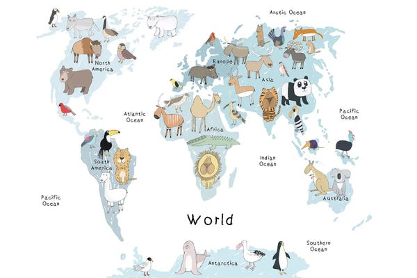 Carla Daly: A World Map by Carla Daly