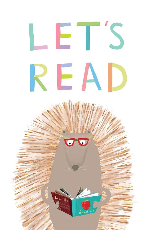 Let's Read by Carla Daly wall art