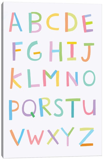 Alphabet Canvas Art Print