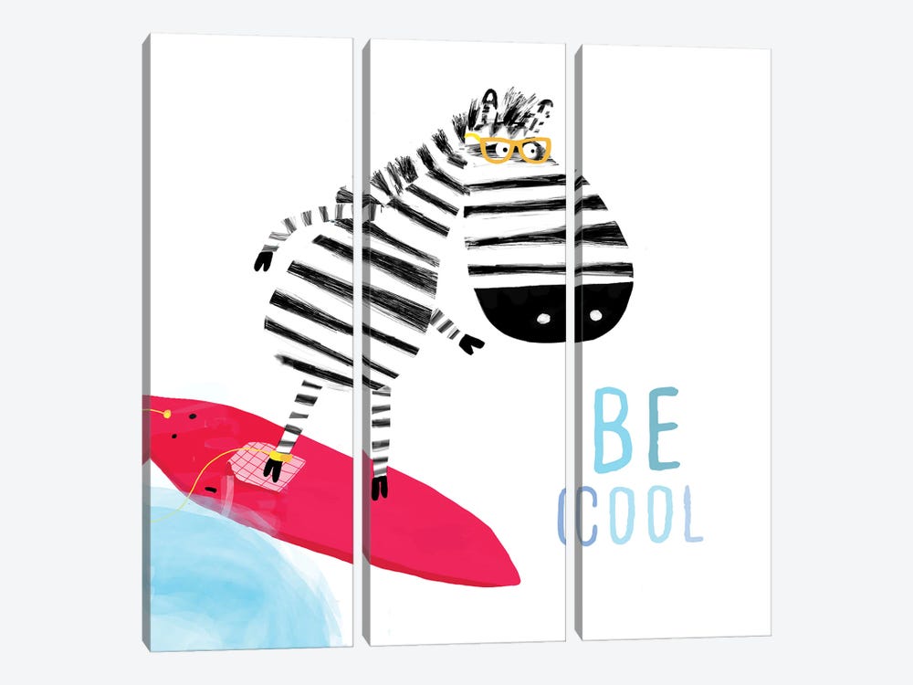Be Cool by Carla Daly 3-piece Canvas Wall Art
