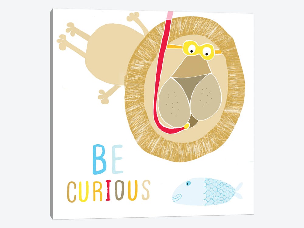 Be Curious by Carla Daly 1-piece Canvas Print