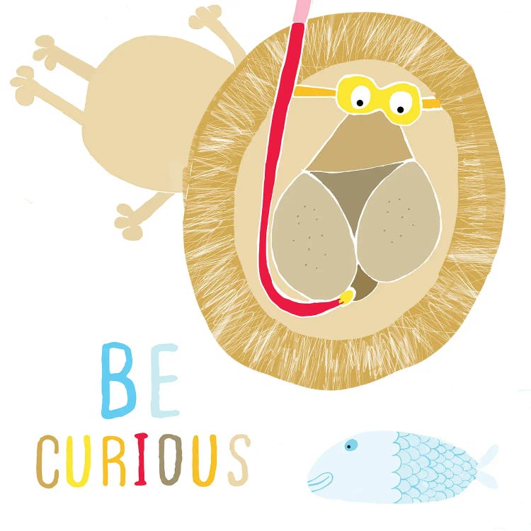 Be Curious by Carla Daly wall art