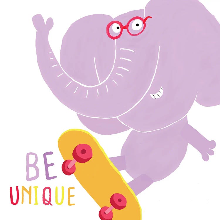 Be Unique by Carla Daly wall art
