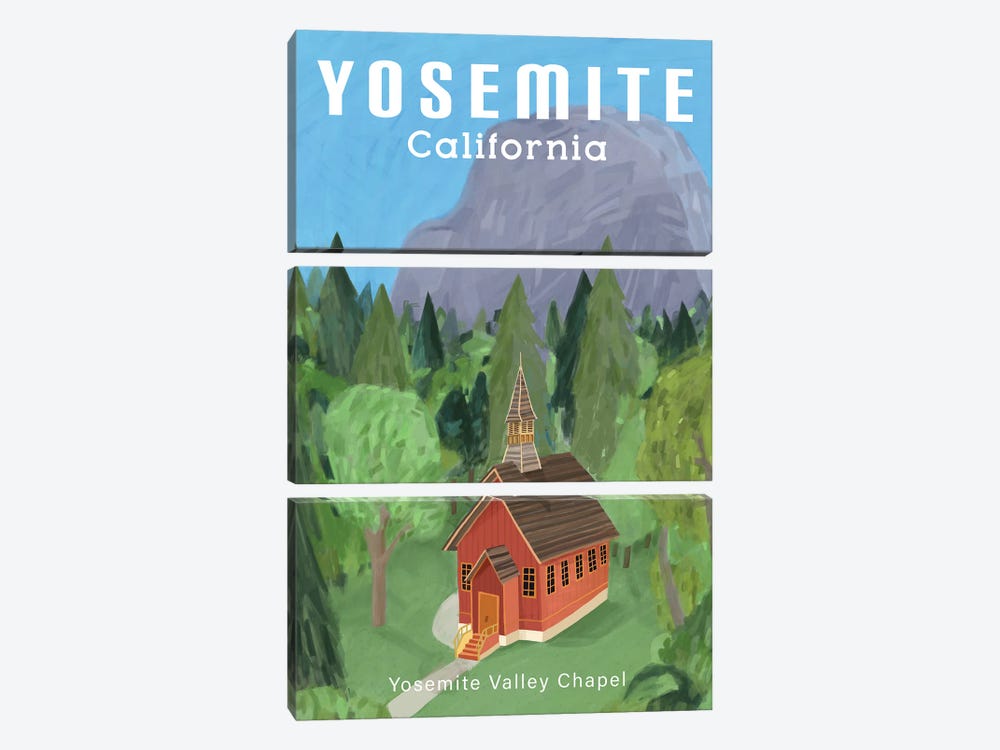 Yosemite by Carla Daly 3-piece Canvas Print