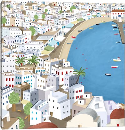 Greece Mykonos Canvas Art Print - Carla Daly