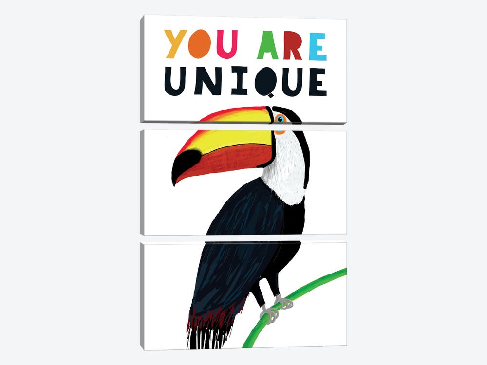 You Are Unique by Carla Daly 3-piece Canvas Artwork