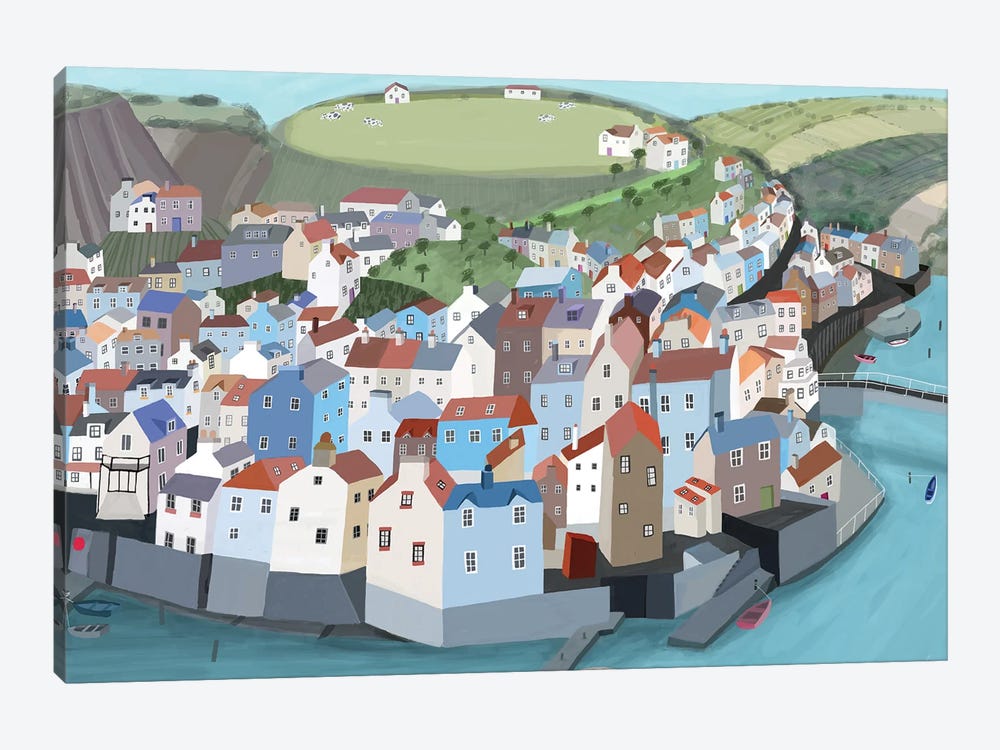Staithes II by Carla Daly 1-piece Canvas Art Print