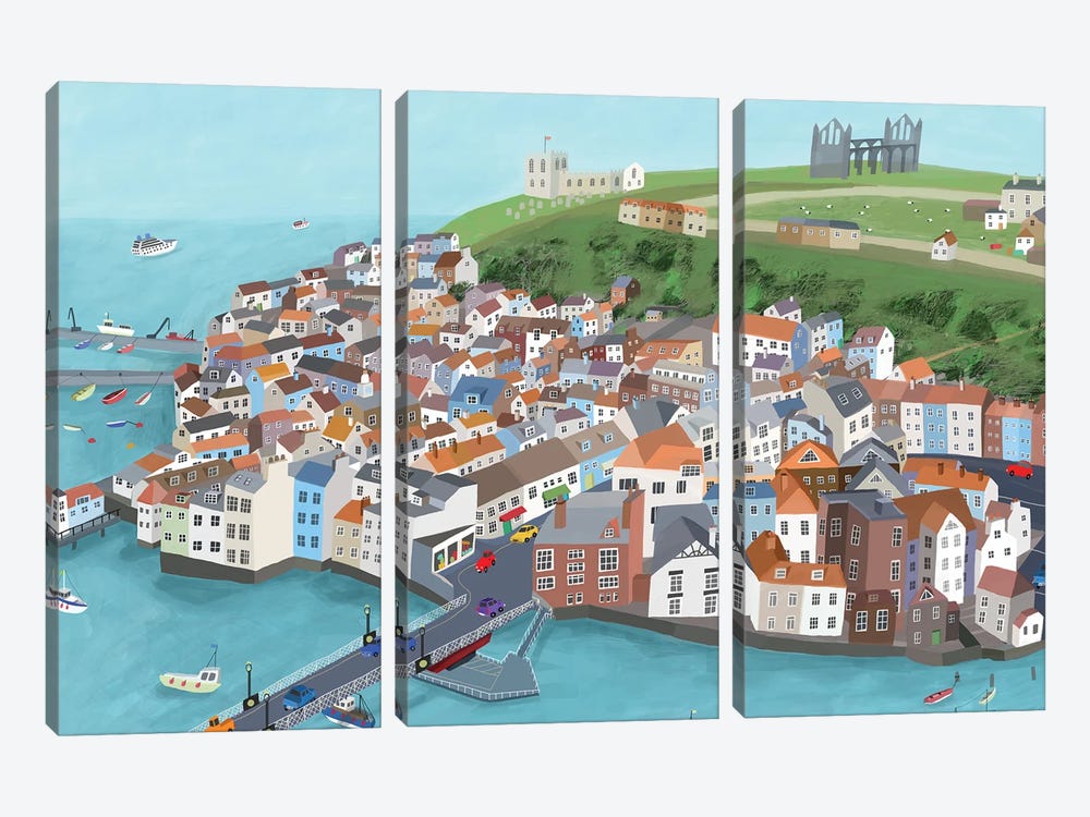 Whitby by Carla Daly 3-piece Canvas Wall Art