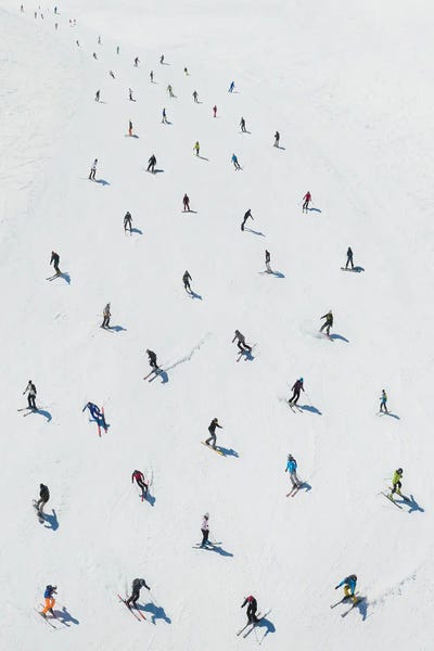 Andrea Caruso: Skiers by Andrea Caruso