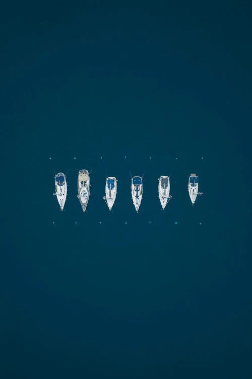Boats Row by Andrea Caruso wall art