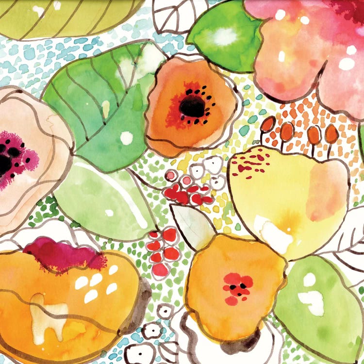 Mosaic Flowers by Cayena Blanca wall art